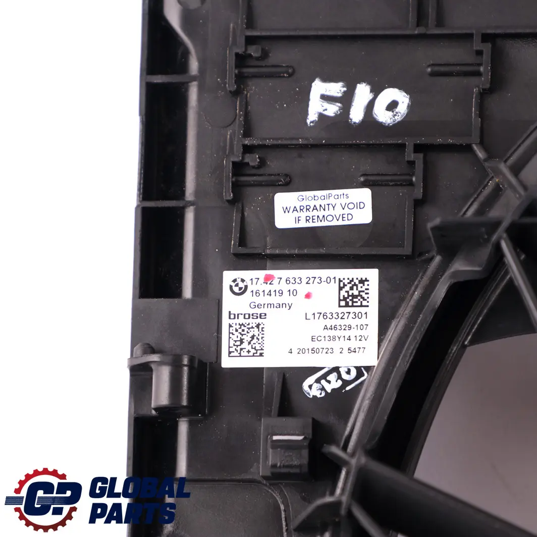 BMW F01 F02 F10 Motor Refrigeración Radiador Ventilador Carenado 400W 7633273