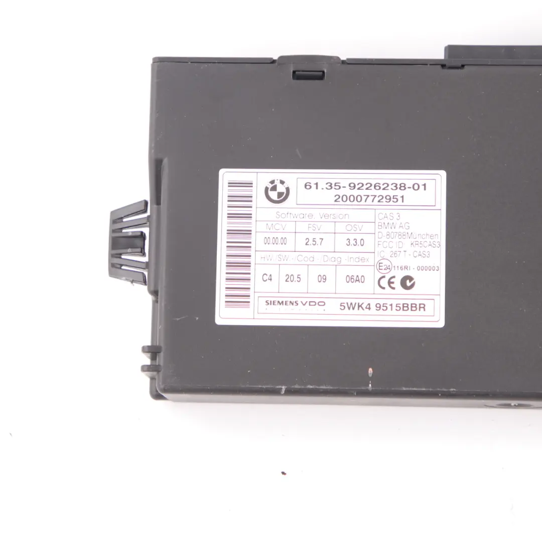BMW E90 E91 LCI E92 330d Diesel N57 245HP ECU Engine Kit DDE 8510221 CAS3 + Keys
