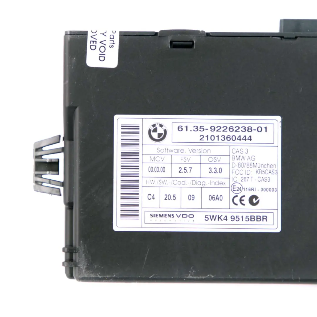 BMW X1 E84 2.0dX N47 177HP Engine ECU Kit DDE 8510591 CAS3 + Key Manual