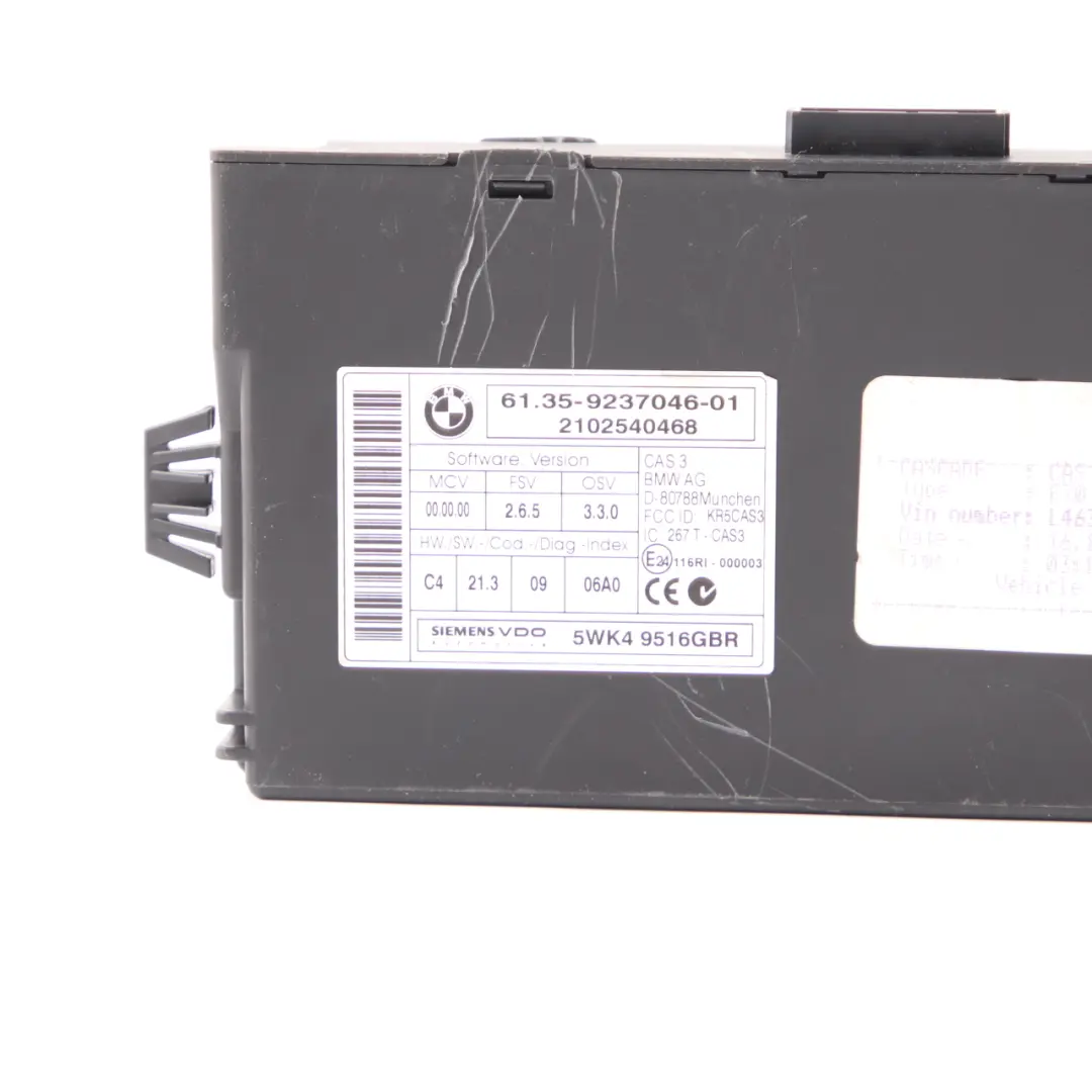 BMW X5 E70 X6 E71 LCI 30dX Diesel N57 245HP ECU Kit DDE 8510838 + CAS3 + Key