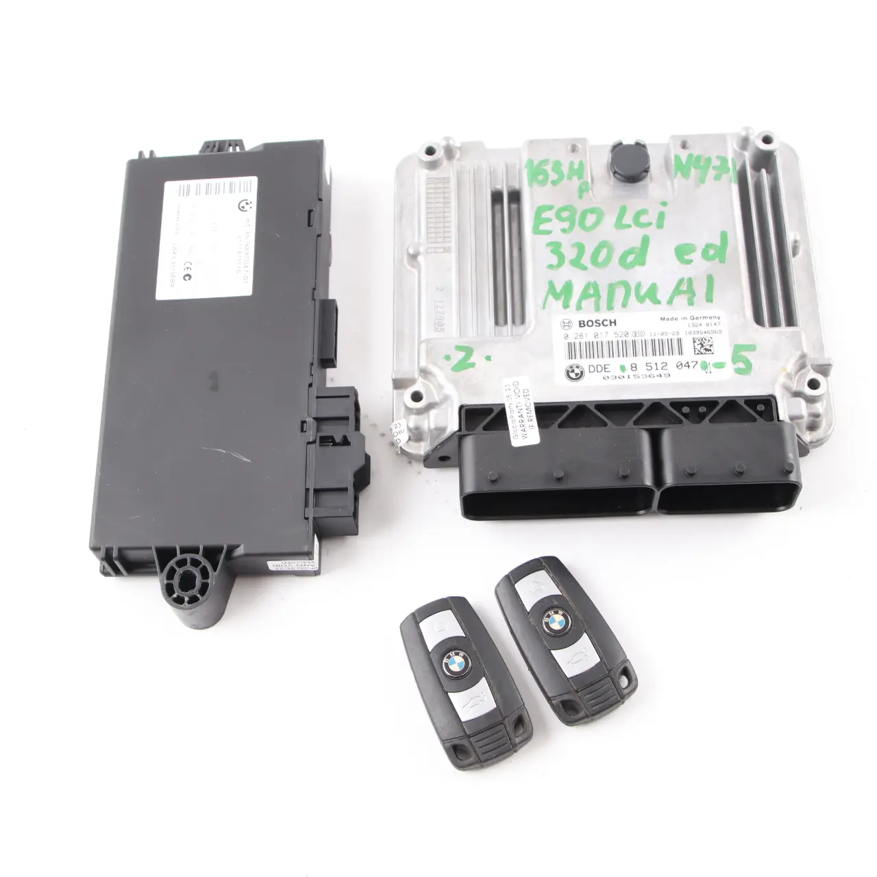 BMW E90 E91 LCI N47N 320d ed ECU KIT DDE CAS 3 Clave 8512047 Manual