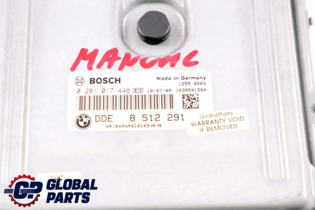 N47N 320d 320ed ECU DDE Manual BMW 3 Series E90 E91 E92 E93 LCI - SKU 8512291 - Part number 8512291