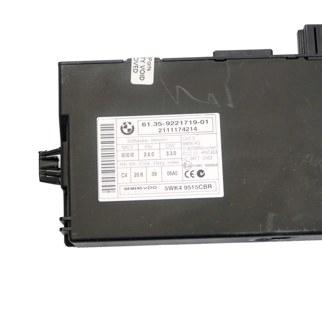 Mini Cooper D R55 R56 LCI R60 N47N Stuergerät ECU DDE 8512415 CAS3 Schlüssel