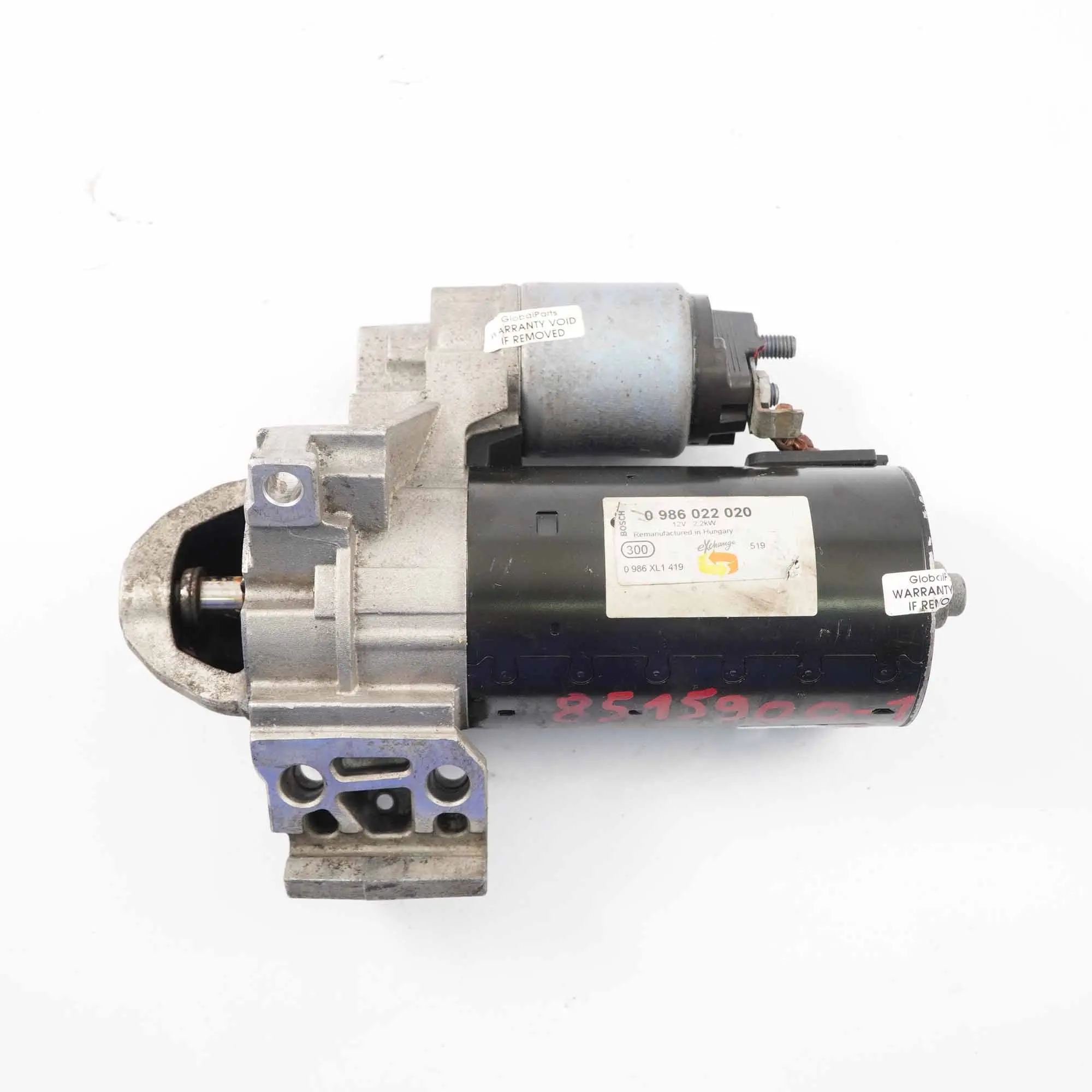 Motor De arranqueBMW X5 E70 LCI F01 N57 Diesel Actuador De arranque 8515900