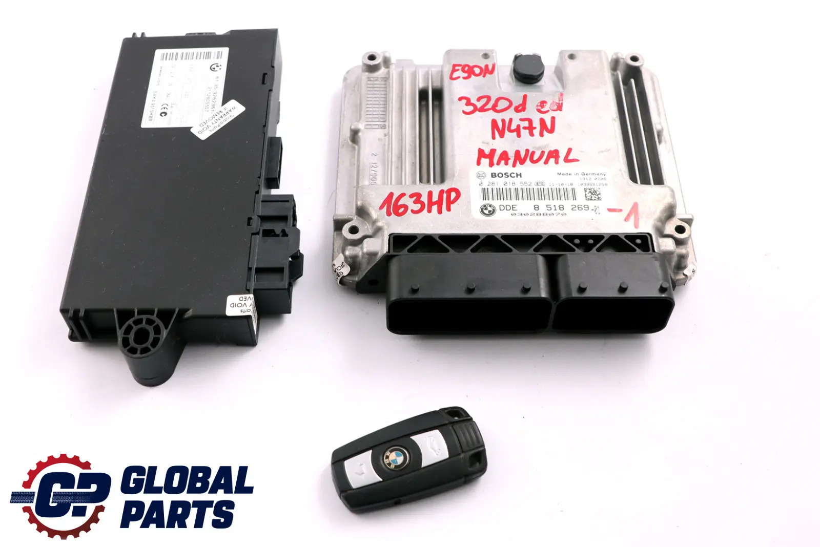 BMW 3 Series E90 E91 LCI N47N 320d ed 163HP ECU KIT DDE CAS 3 Key 8518269 Manual