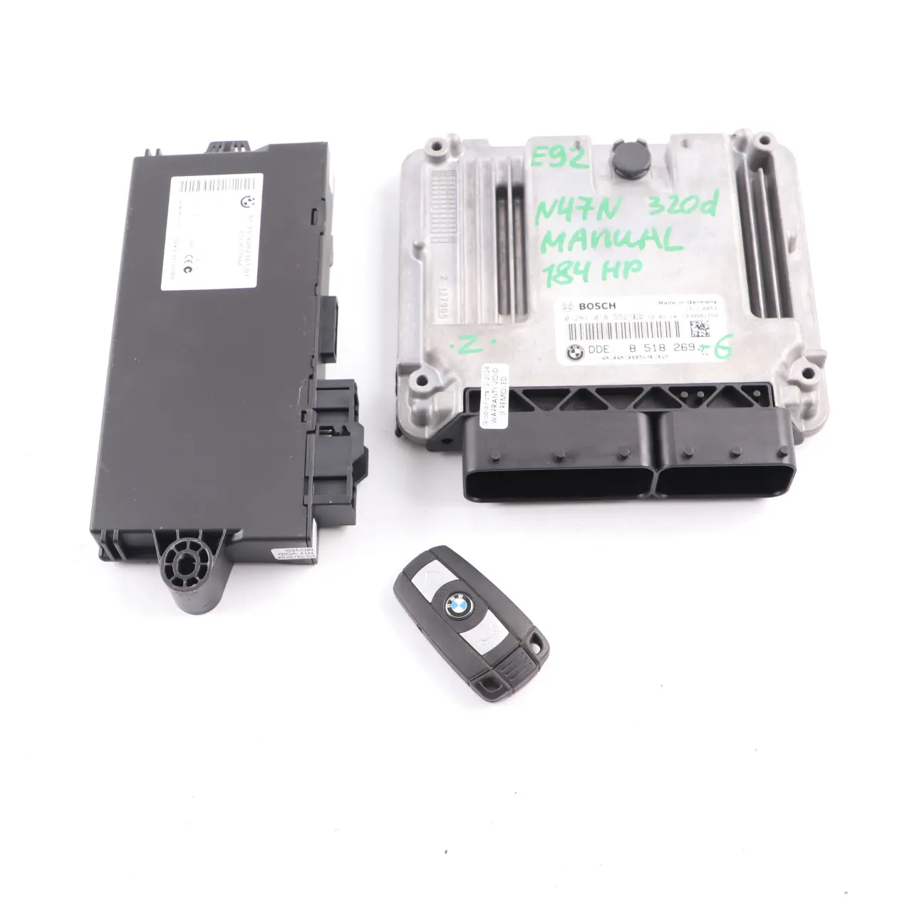 BMW E90 E91 LCI N47N 320d 184HP ECU KIT DDE CAS 3 Klucz 8518269 Manual