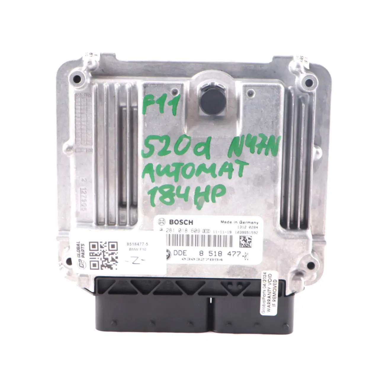 BMW F20 120d F30 320d F10 520d 184HP N47N Engine Unit ECU DDE 8518477 Automatic