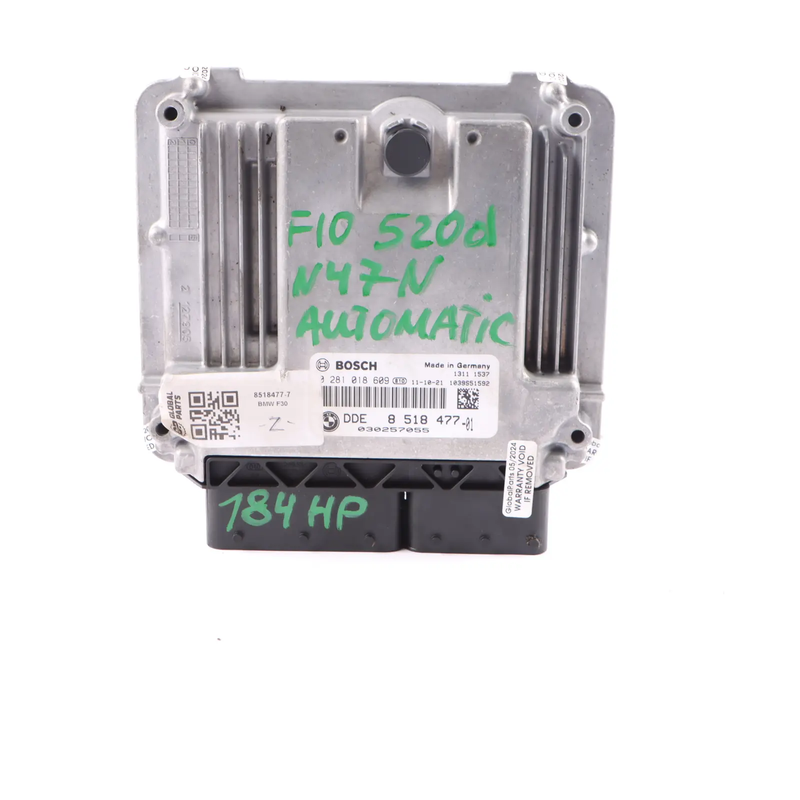 BMW F20 120d F30 320d F10 520d 184HP N47N Engine Unit ECU DDE 8518477 Automatic