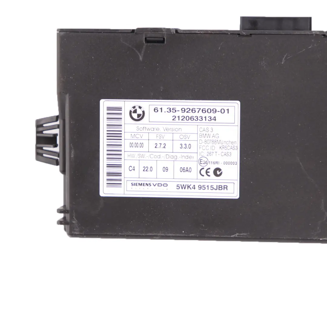 Mini D R55 R56 LCI R60 N47N 1.6 112Hp Diesel ECU Kit DDE 8519663 CAS3 Schlüssel