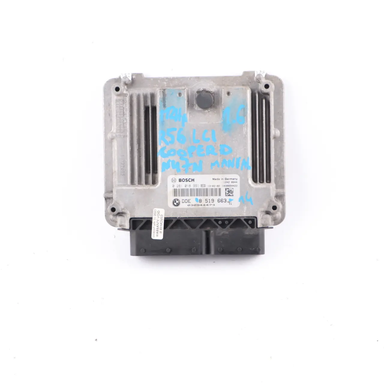 Mini D R56 LCI R60 N47N 112HP Unité de moteur diesel ECU DDE 8519663 Manual