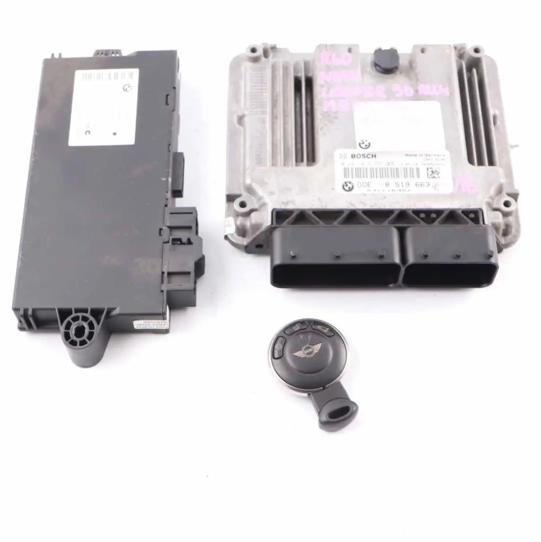 Mini Cooper SD R55 R56 LCI R60 N47N 143Hp Diesel ECU Kit DDE 8519663 CAS3 Llaves