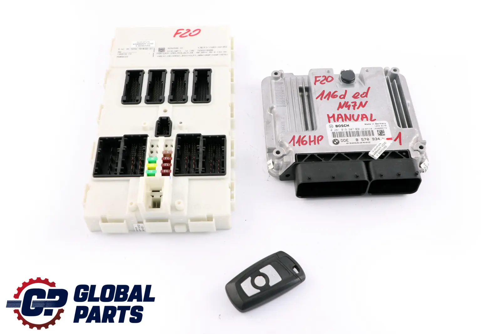 BMW 1 Series F20 F21 116d ed Diesel N47N 116HP ECU Kit DDE 8570934 Key FEM