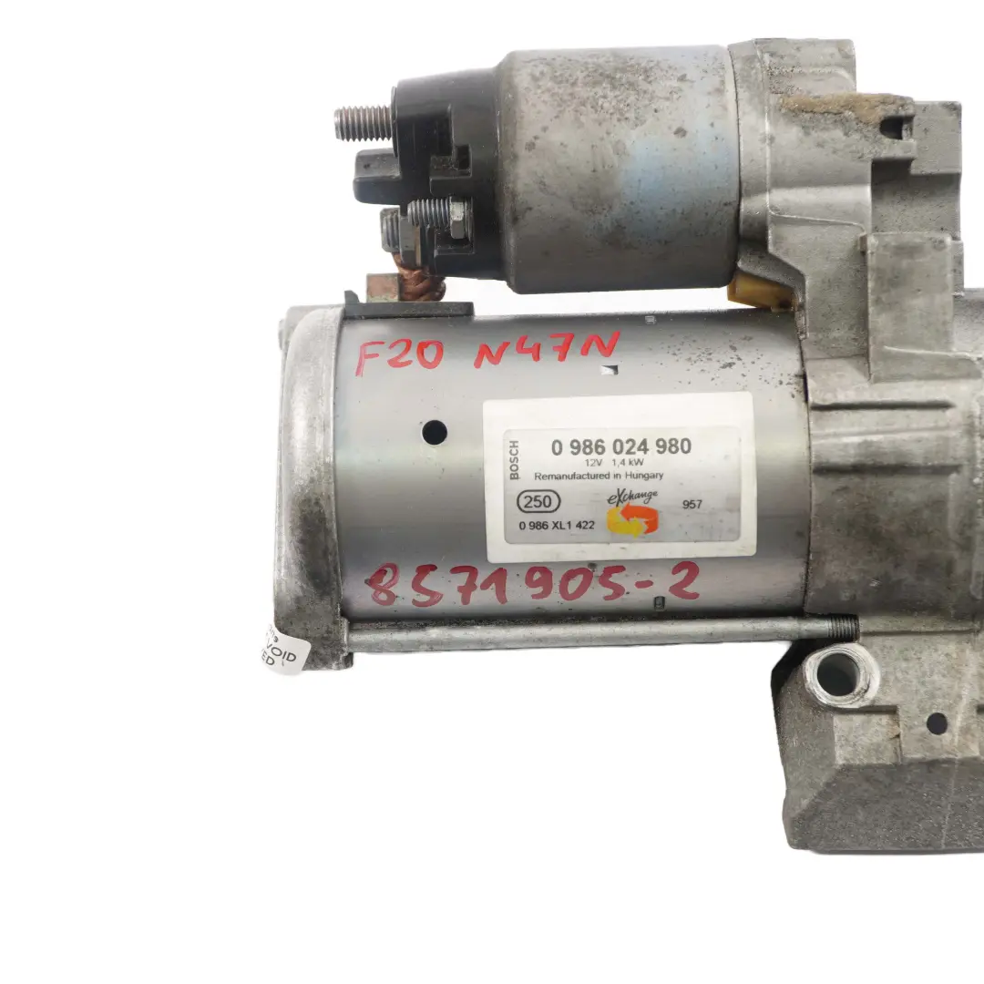 Motor De arranqueBMW F20 F21 F22 F30 F32 N47N Diesel Motor Bosch 0986024980