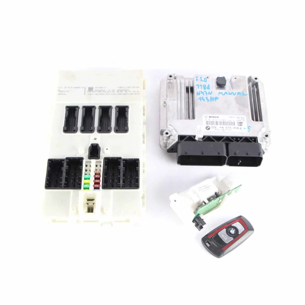 BMW F20 F21 F30 118d 318d N47N 143HP ECU Kit DDE 8573258 + Key + FEM Manual