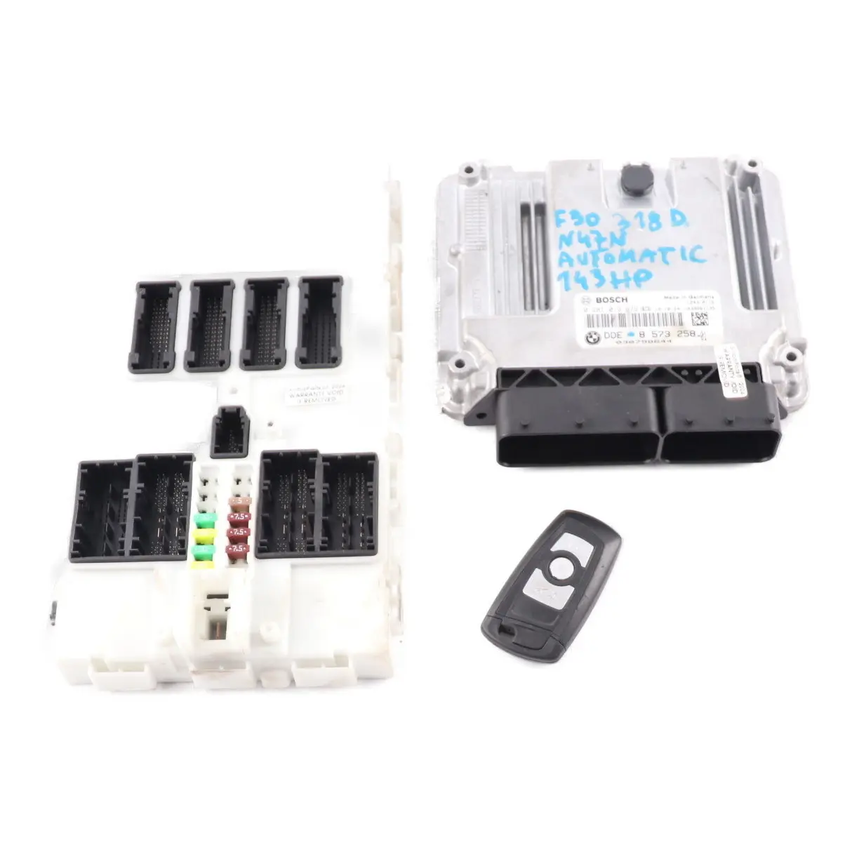 BMW F20 F21 F30 F31 118d 318d N47N 143HP Engine ECU Kit DDE 8573258 + Key + FEM