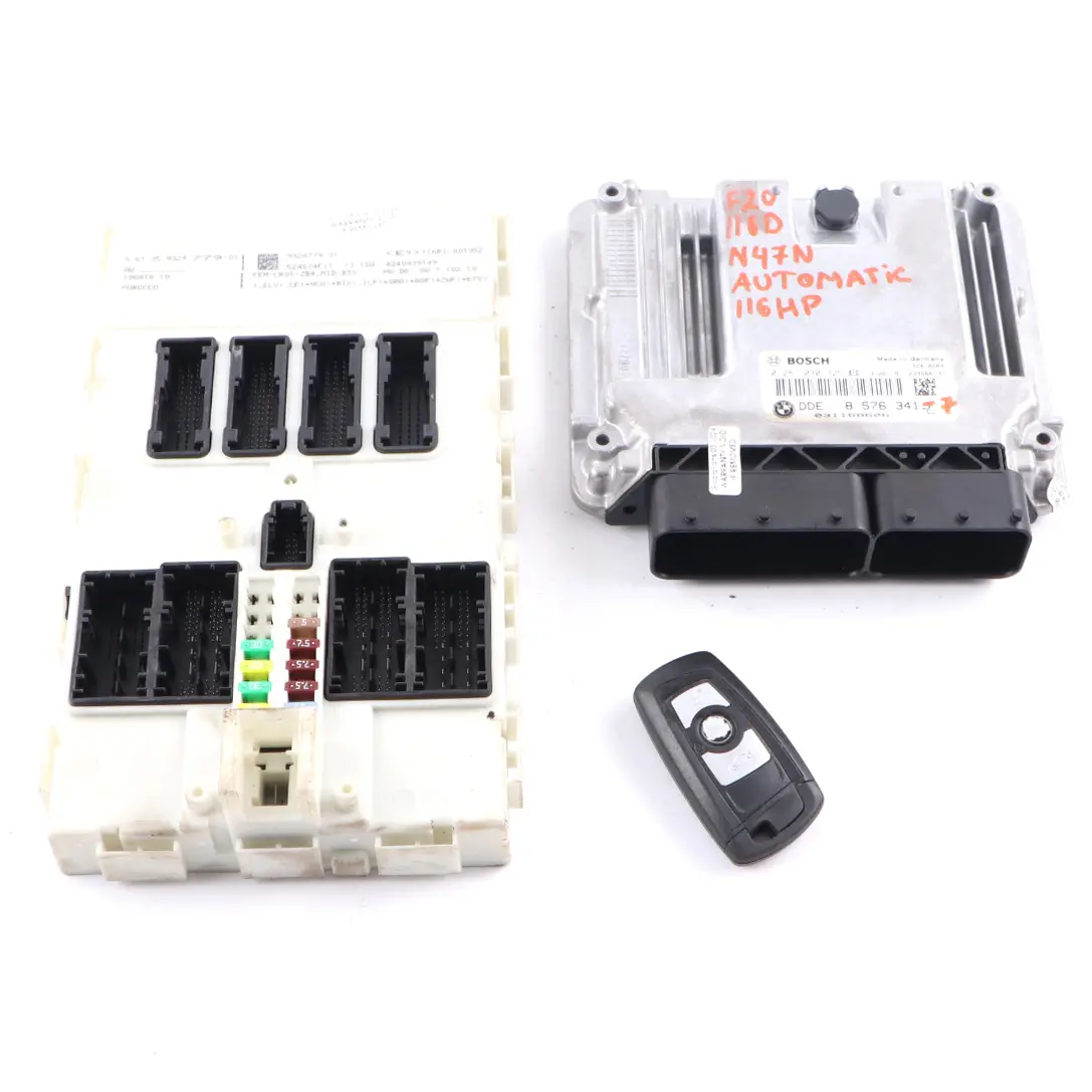 BMW F20 F21 F30 F31 116d 316d 116HP N47N ECU Kit DDE 8576341 + Key + FEM 