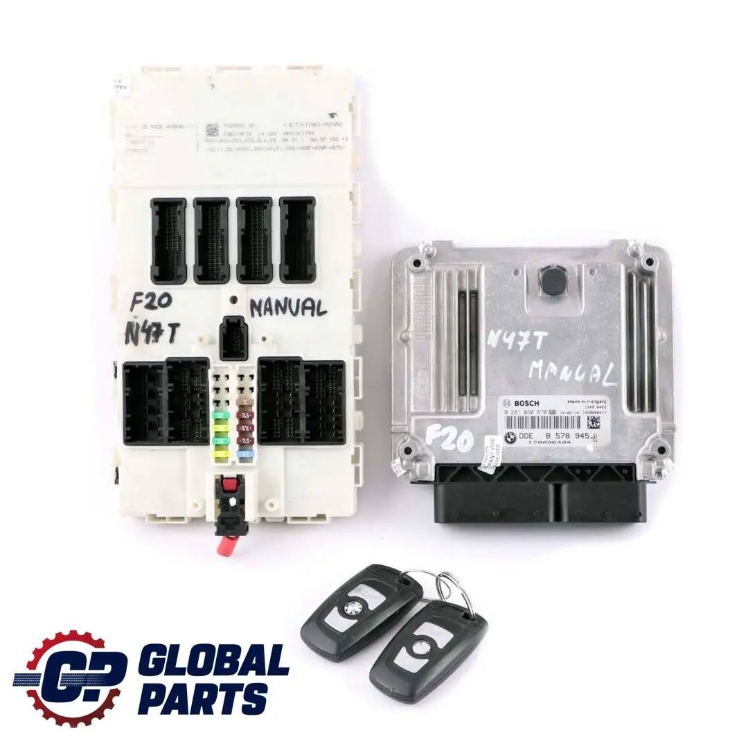 BMW F20 F21 F30 116d 316d N47N 116HP ECU Kit DDE 8578945 + 2  Keys + FEM Manual