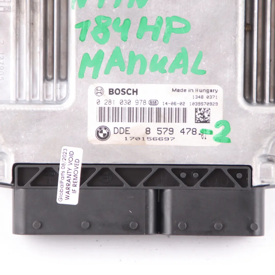 BMW F20 F30 120d 320d N47N 184HP ECU Kit Control Unit DDE 8579478 FEM Key