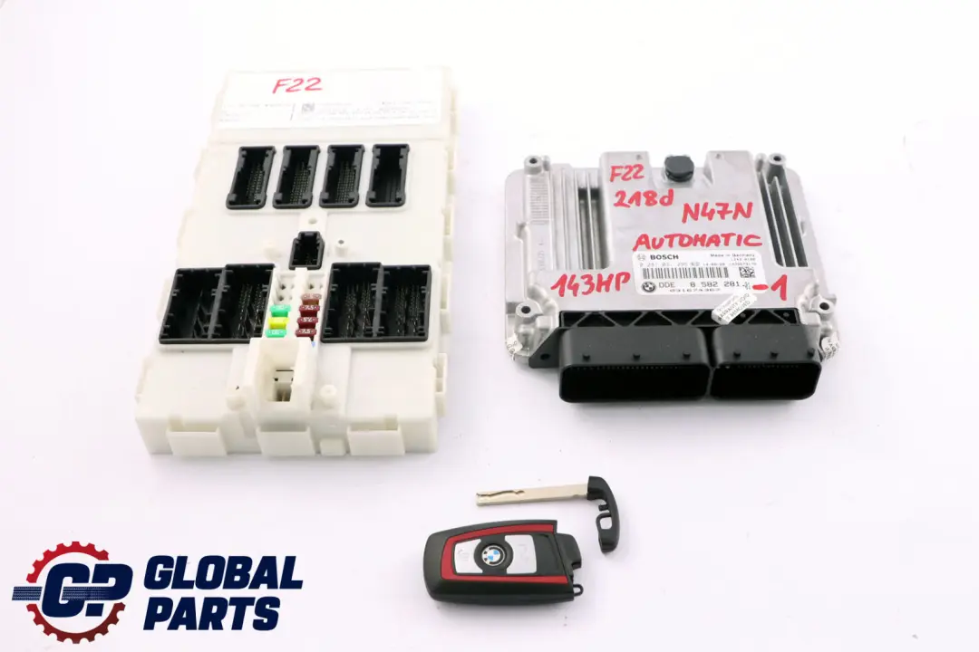 BMW 2 Series F22 Coupe 218d Diesel N47N 143HP ECU Kit DDE 8582281 + Key + FEM