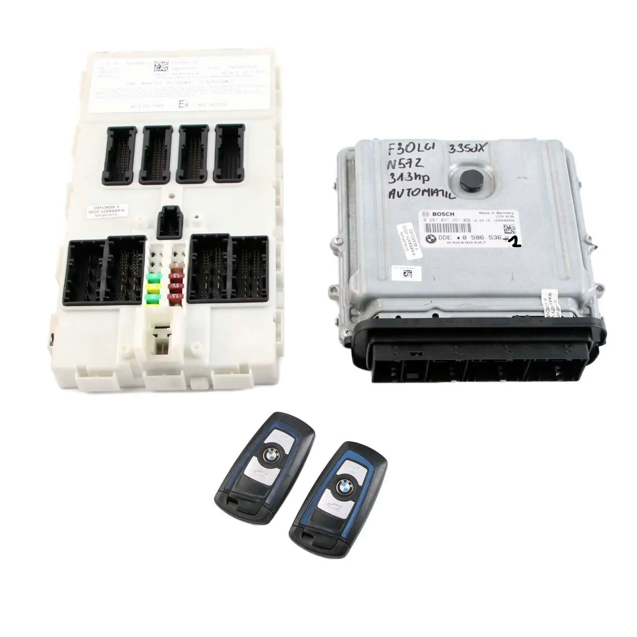 BMW F30 F32 LCI 335dX 435dX N57Z 313HP Control Unit ECU Kit DDE 8586536 FEM Key