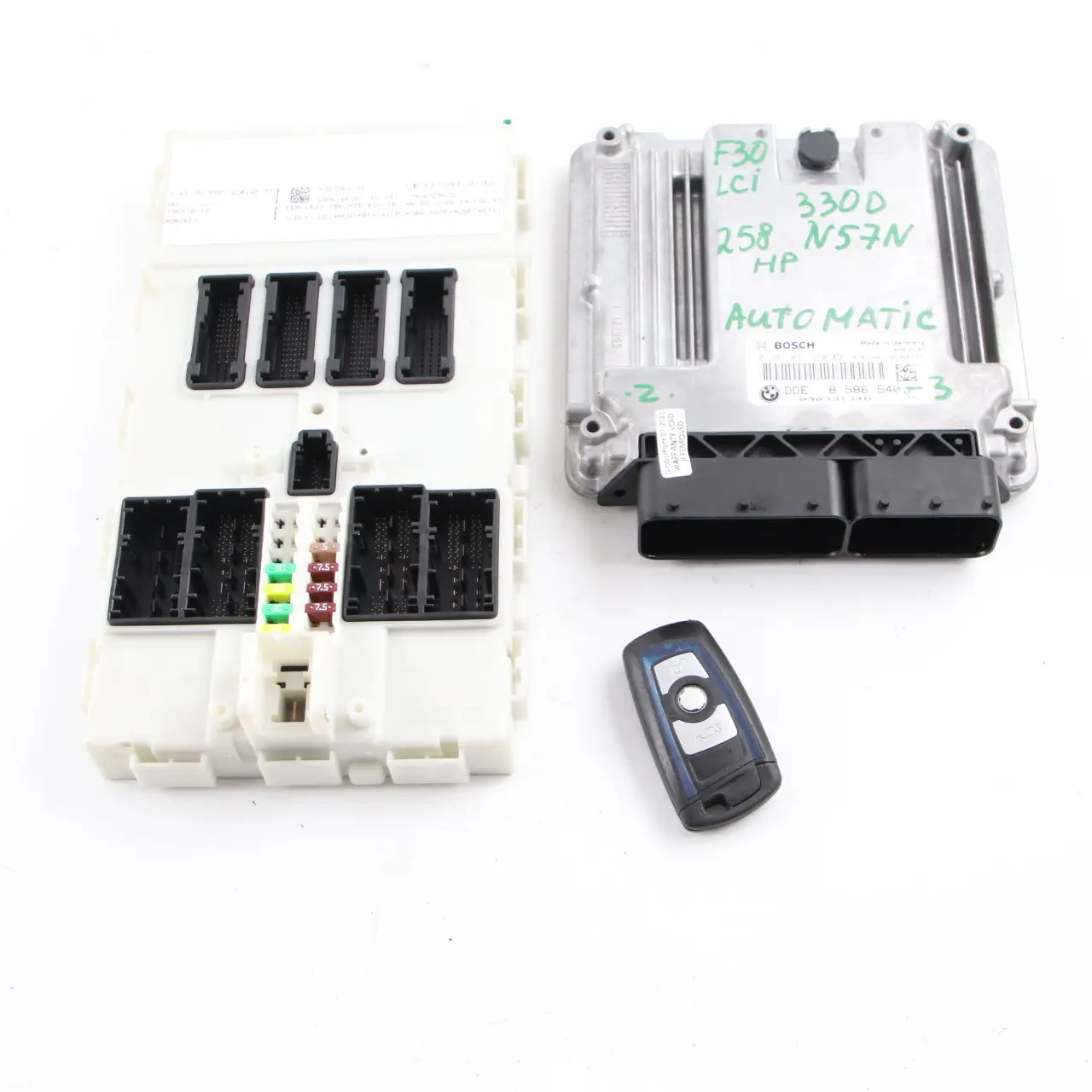 BMW F30 F32 LCI 330d 430d N57N 258HP Control Unit ECU Kit DDE 8586540 FEM Key