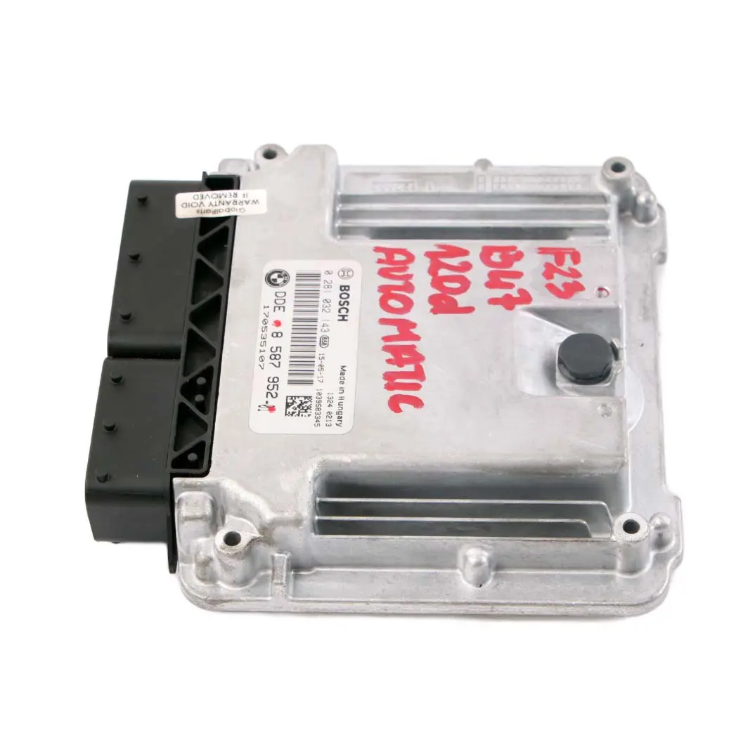 BMW F20 F21 F30 LCI 120d 320d B47 Diesel ECU Unidad Motor DDE 8587952 Automático