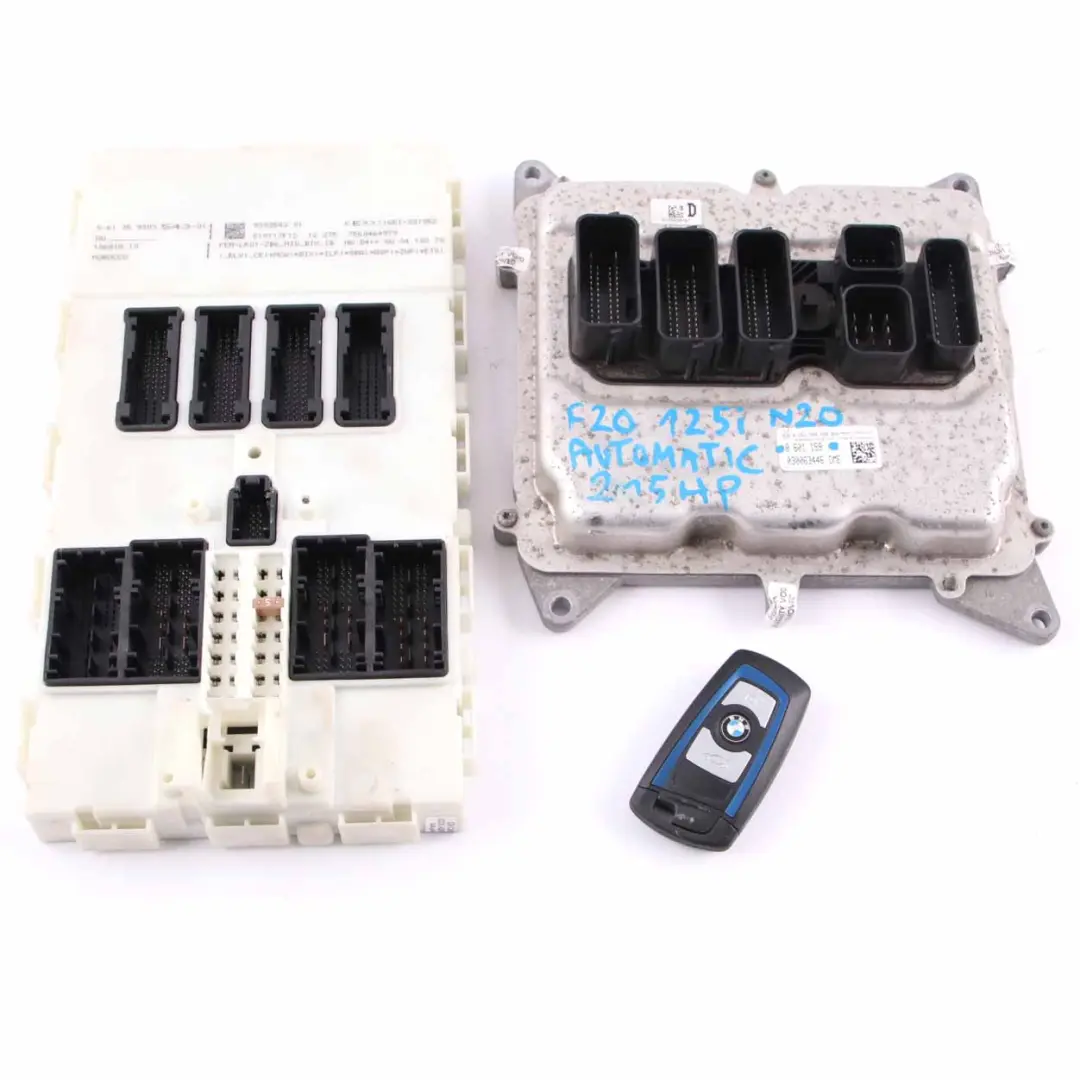 BMW F20 F21 125i N20 218HP ECU Control Unit Kit DDE 8601159 Key FEM Automatic