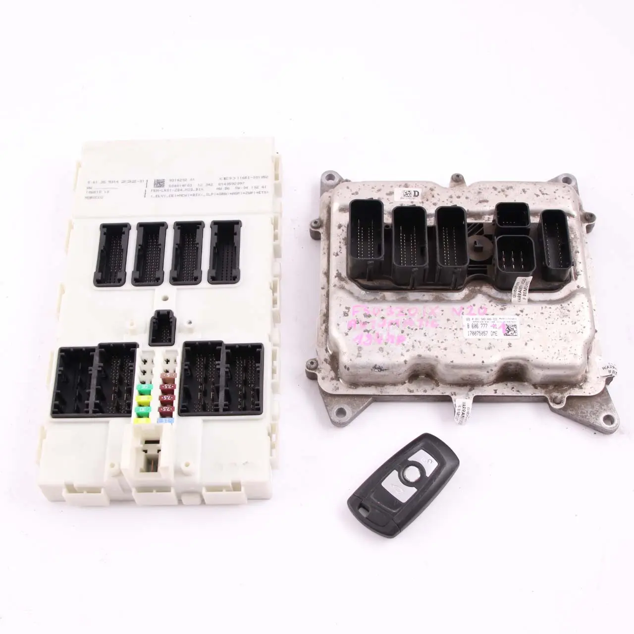 BMW F30 320iX N20 ECU Kit Engine Control Unit DME 8606777 Key FEM Automatic