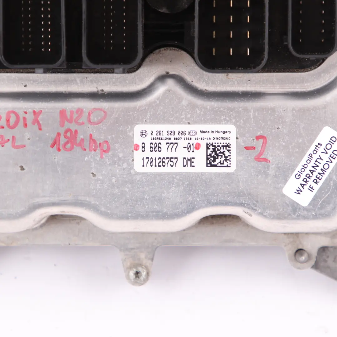 BMW F30 320iX N20 ECU Kit Engine Control Unit DME 8606777 Key FEM Lock Manual