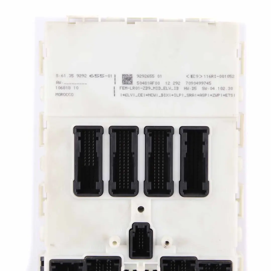BMW F30 320iX N20 ECU Kit Engine Control Unit DME 8606777 Key FEM Lock Manual