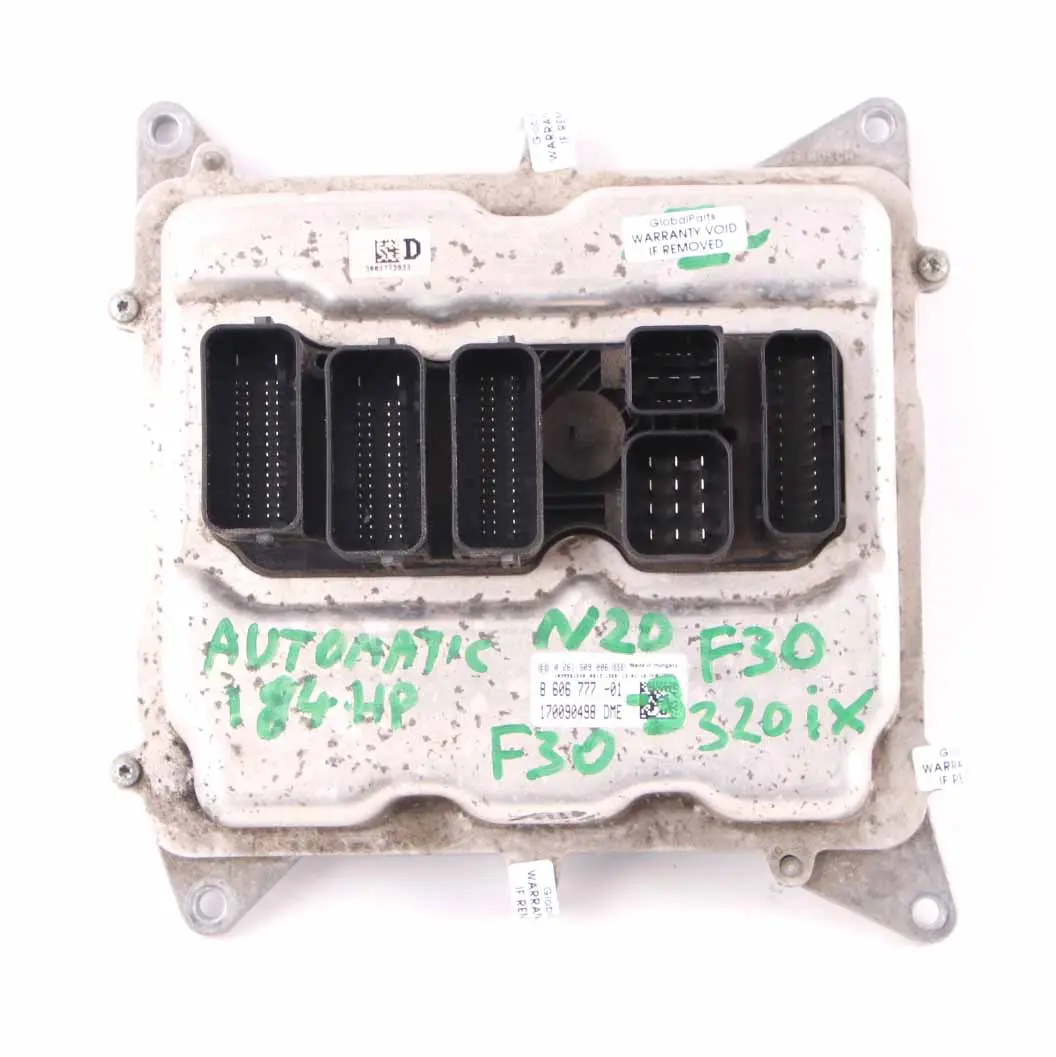 BMW F30 320iX N20 ECU Kit Engine Control Unit DME 8606777 Key FEM Automatic