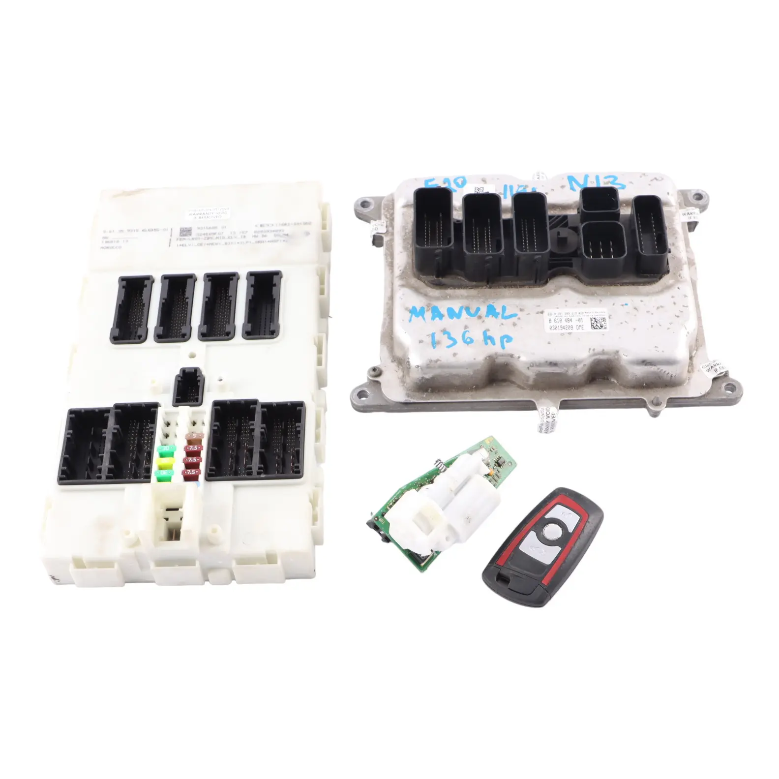 BMW F20 F21 116i F30 316i N13 136HP Engine Unit ECU Kit DME 8610484 Key FEM