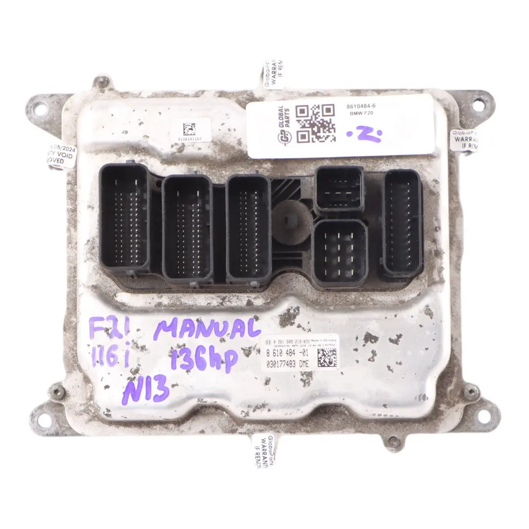 BMW F20 F21 116i N13 136HP Engine Control Unit ECU DME 8610484 Manual