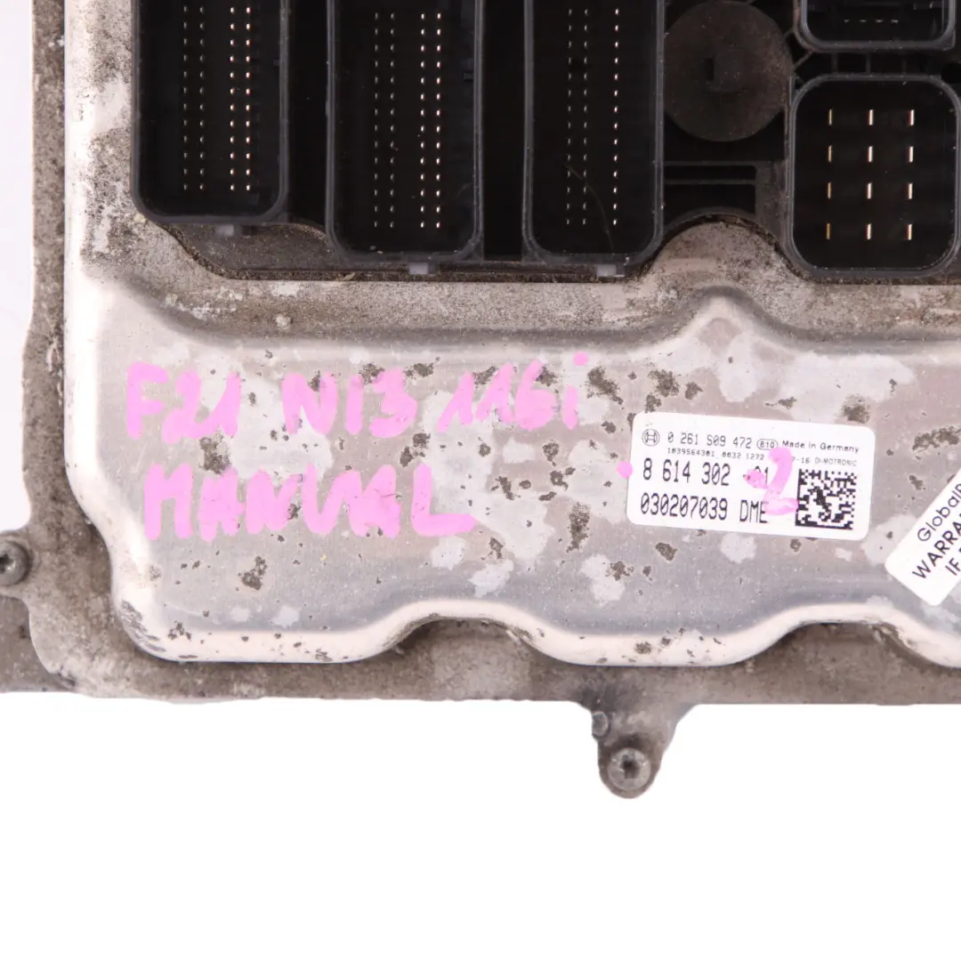 BMW F20 F21 F30 116i 316i N13 Engine Control Unit ECU Module DME 8614302 Manual