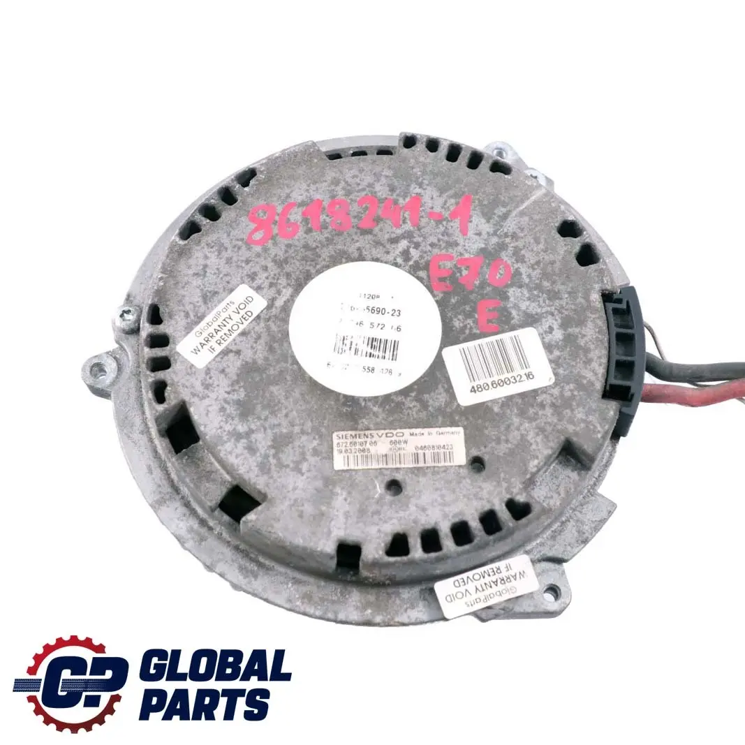 BMW X5 X6 Serie E70 E71 Motor Ventilador del Radiador 600W 7558428