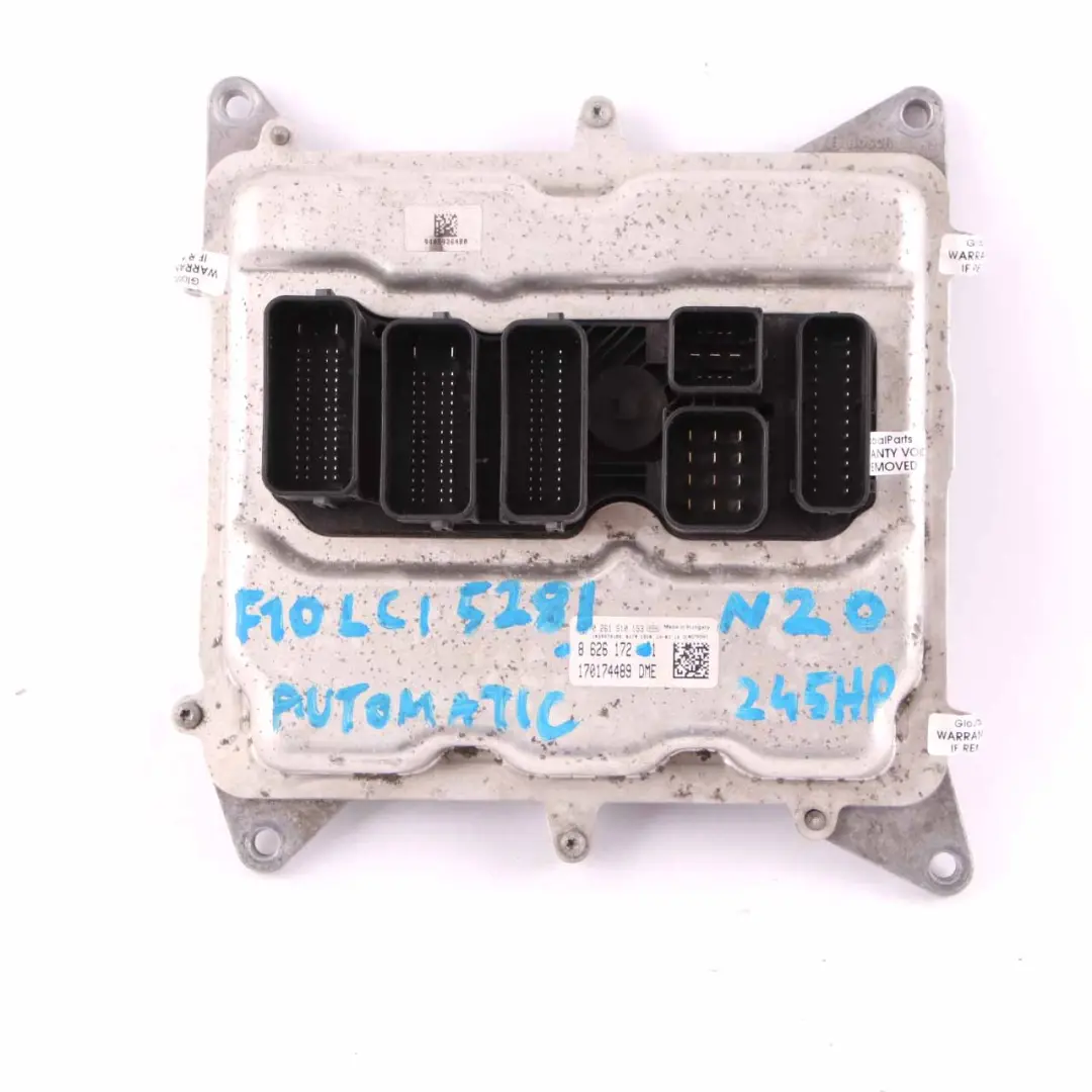 BMW F10 LCI 528i N20 245HP Engine Control ECU Kit Module DDE 8626172 CAS4 Key