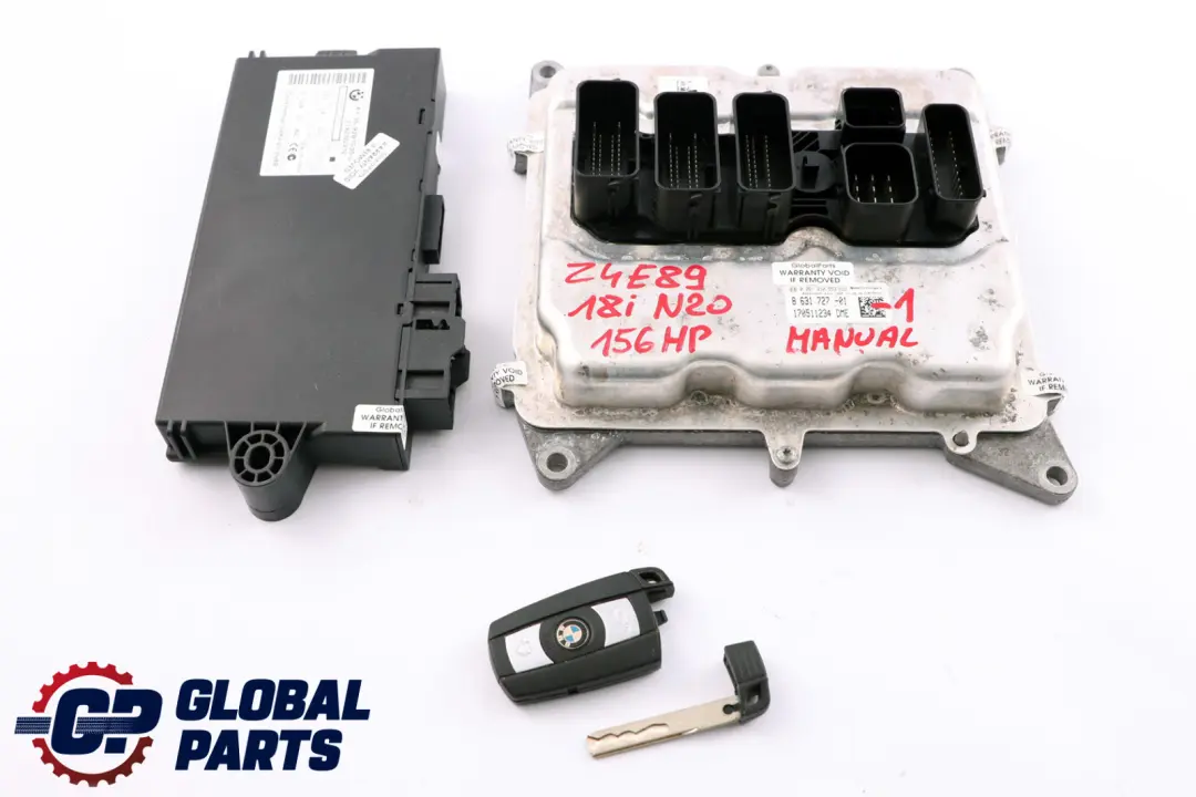 BMW Z4 Series E89 Roadster 18i N20 156HP ECU Kit DME CAS3 + Key 8631727 Manual