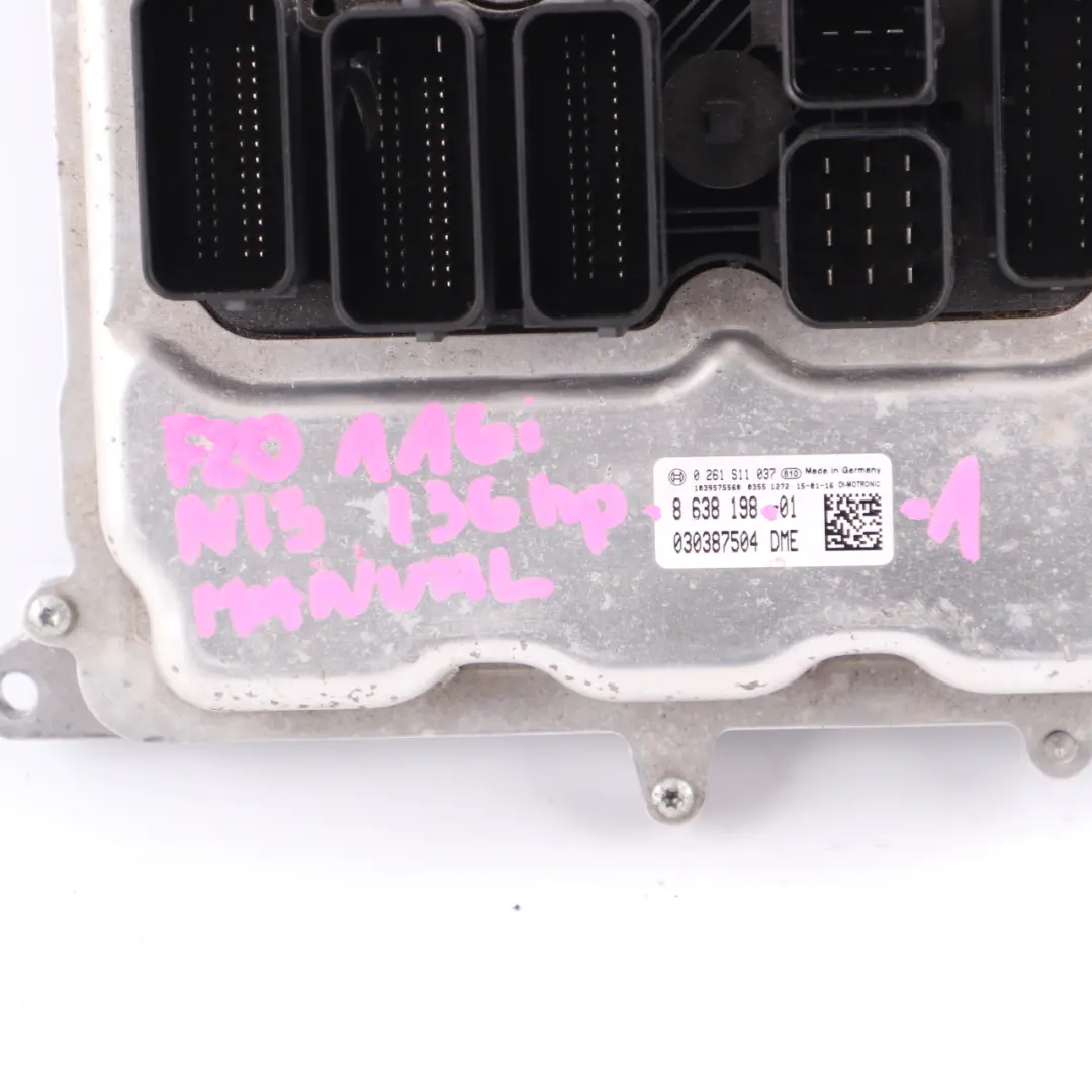 BMW F20 F30 116i 316i N13 136HP Engine ECU Kit DME 8625241 FEM Key Lock Manual