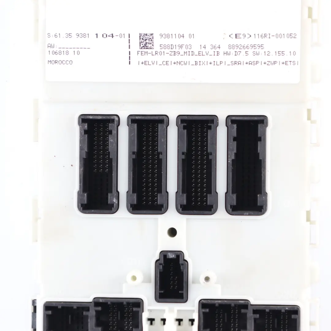 BMW F20 F30 116i 316i N13 136HP Engine ECU Kit DME 8625241 FEM Key Lock Manual
