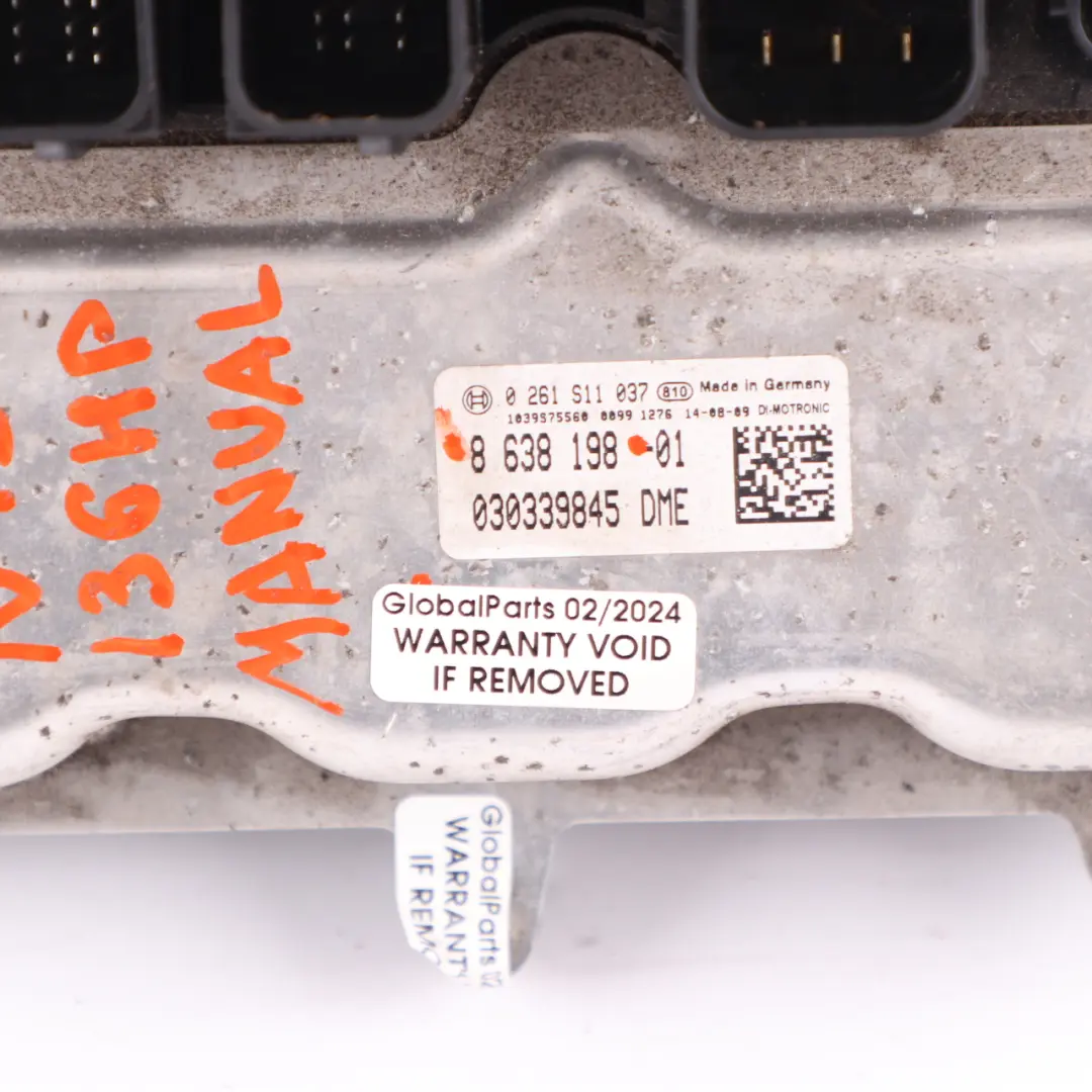 BMW F20 F30 116i 316i N13 136HP Komputer Silnika ECU DME 8625241 Manual