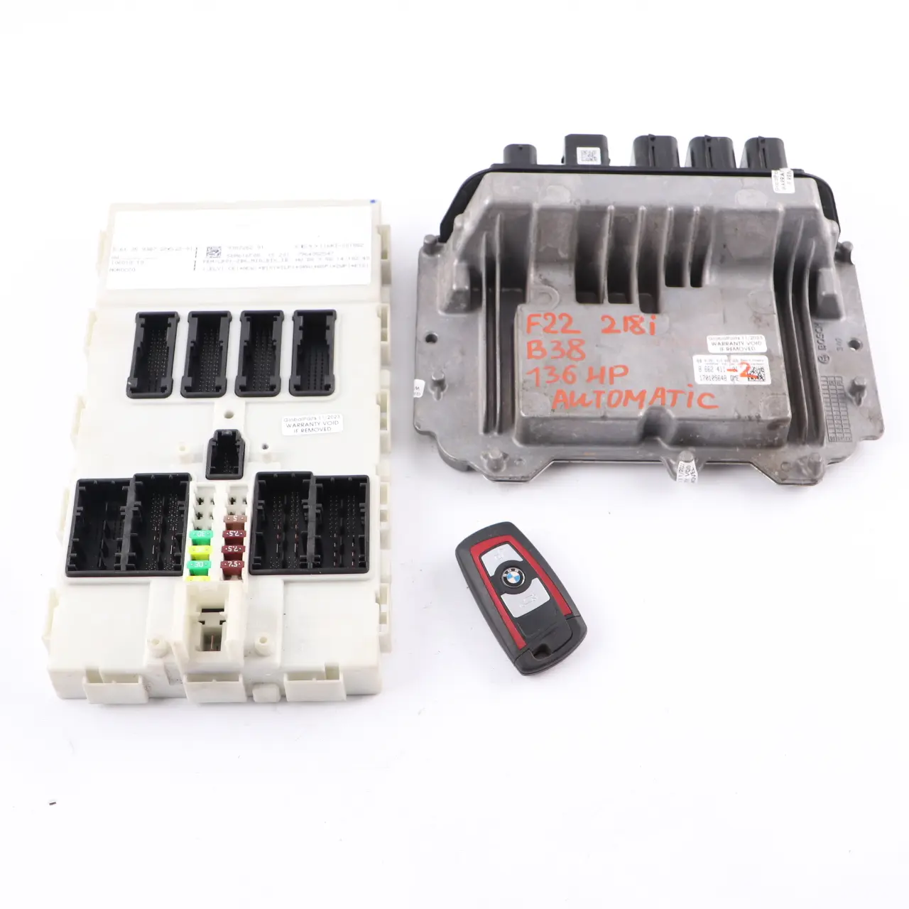 BMW F20 LCI 118i B38 136HP Engine ECU Kit DME 8662411 + FEM + Key Automatic