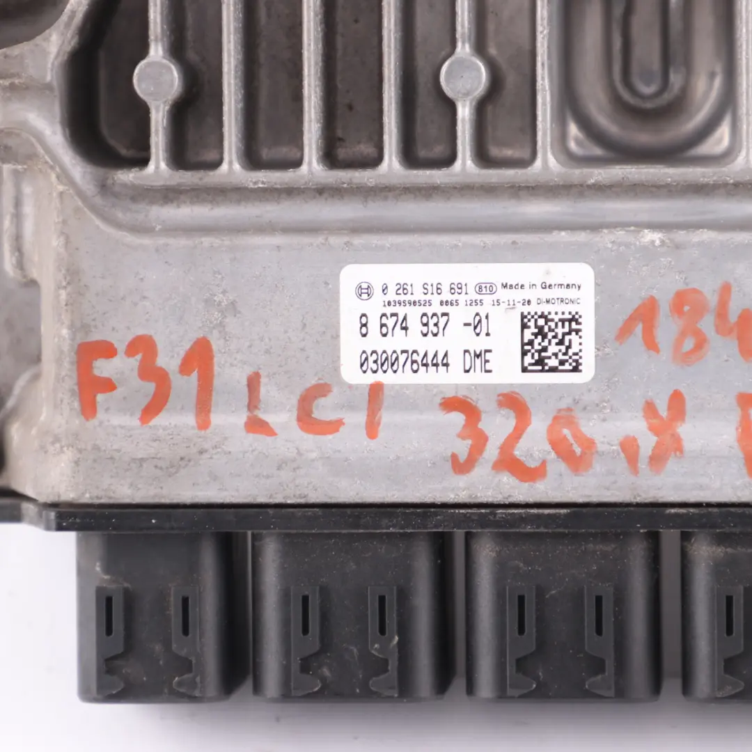BMW F30 F31 320iX N20 ECU Kit Engine Control Unit DME 8674937 Key FEM Automatic