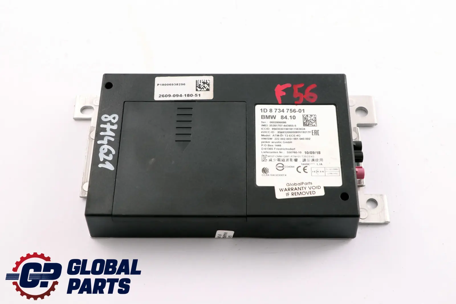 Mini Cooper One F55 F56 F60 Module de contrôle télématique 8734756