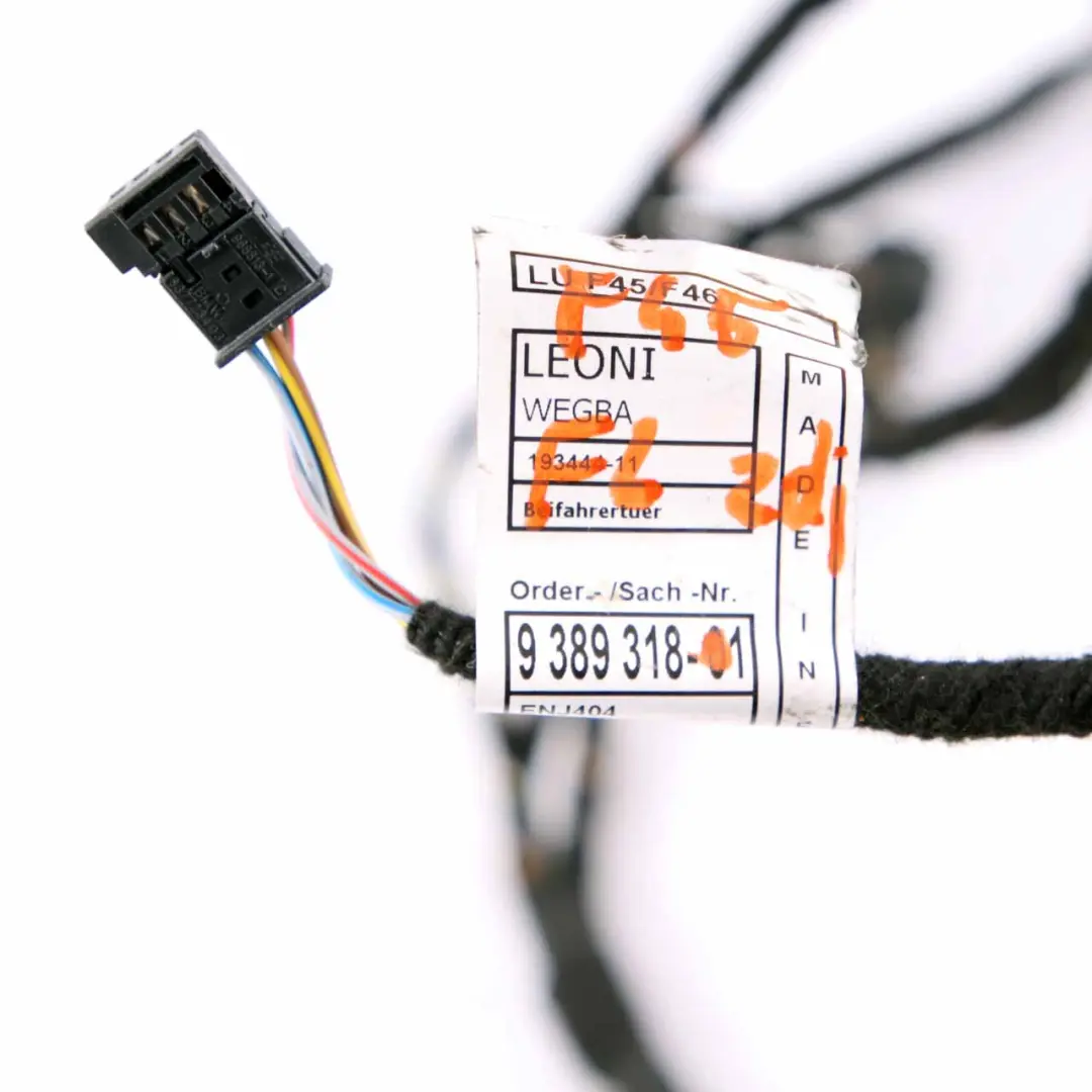 BMW F45 Door Wiring Front Passenger Door Loom Cable Wiring Harness 9389318