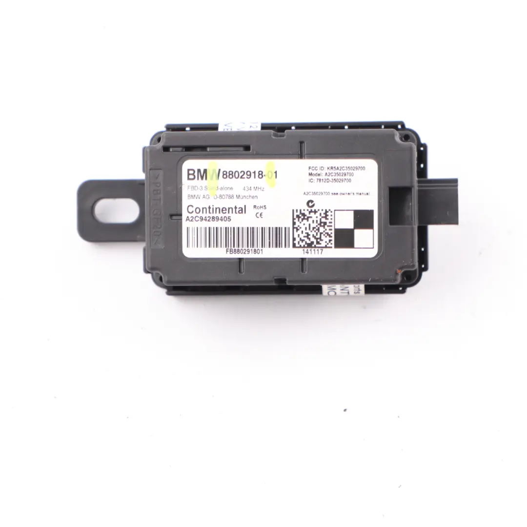 BMW F20 F30 Mini F55 F56 Odbiornik Fal Radiowych Pilota 434 MHZ 8802918