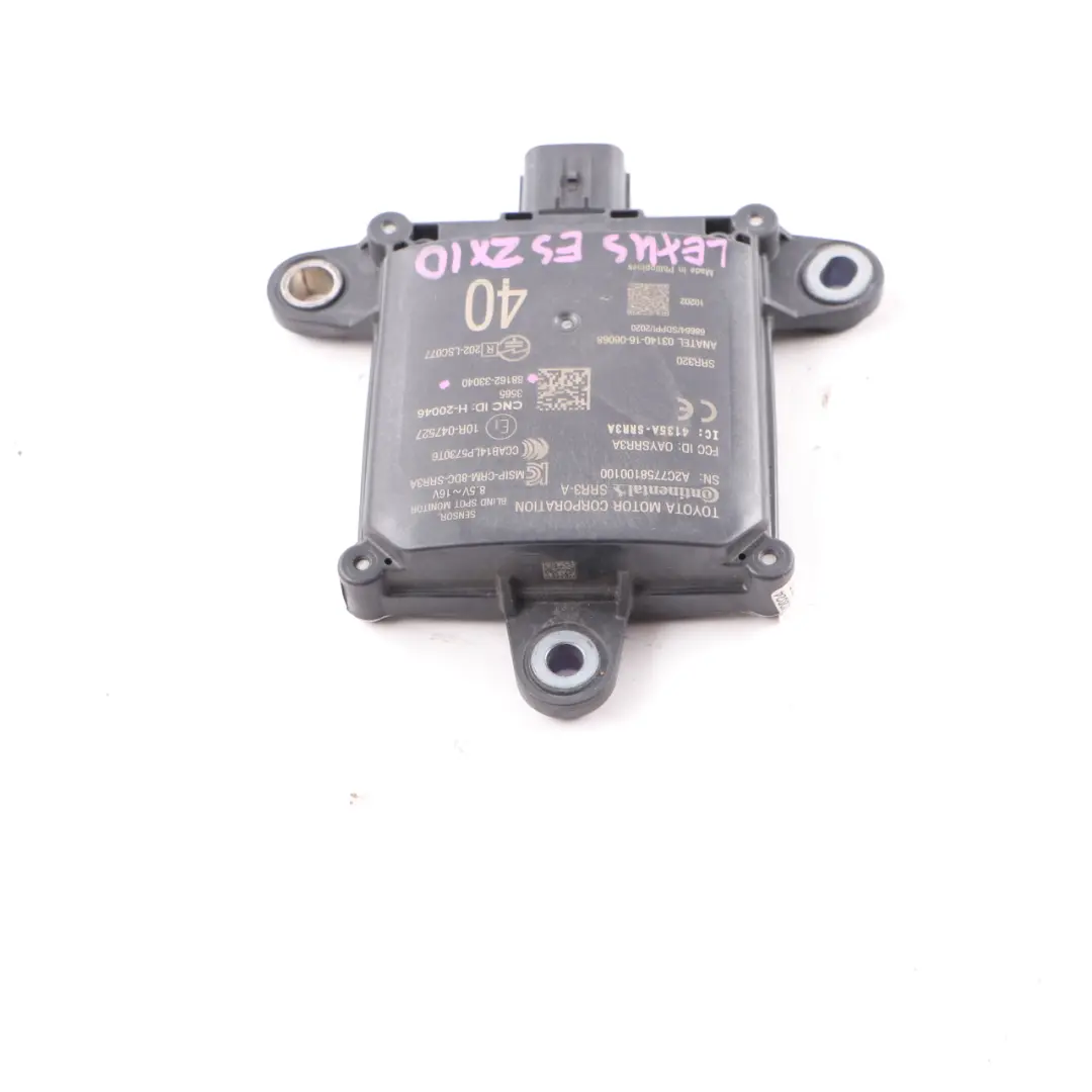 Lexus ES ZX10 Blind Spot Sensor Module Distance Sensor Monitor 88162-33040