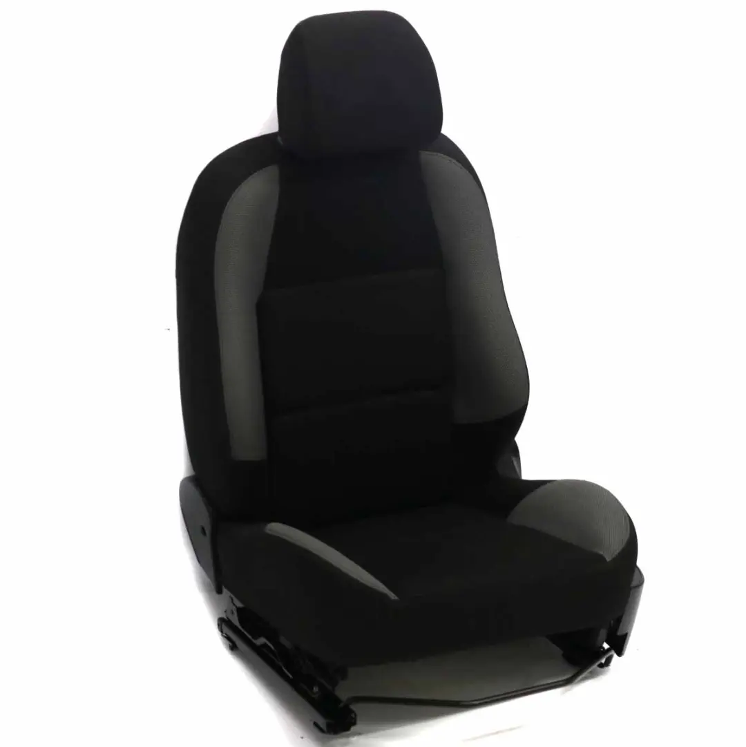 Front Seat Peugeot 207 Left N/S Cloth Fabric Black 8906FA