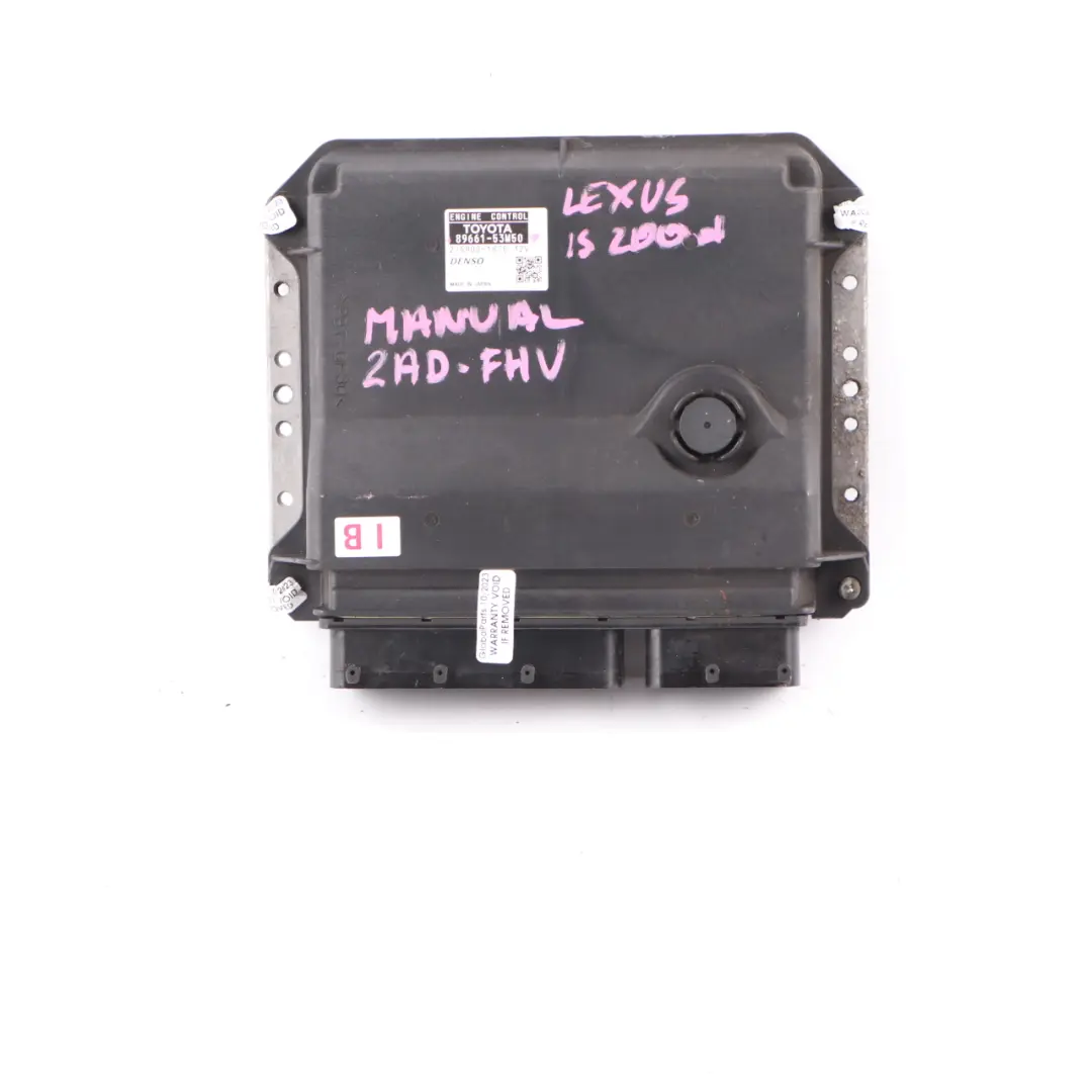 Lexus IS200 d 2AD-FHV Diesel Engine Control Unit Module ECU Manual 8966153M50