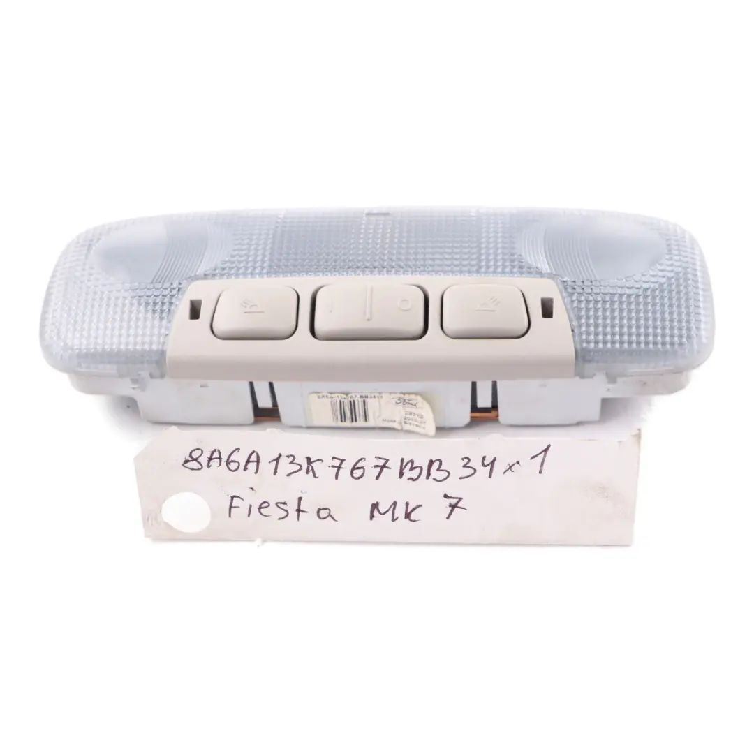  Ford Fiesta Mk7 Interior Reading Light Top Headliner Lamp Switch 8A6A13K767BB