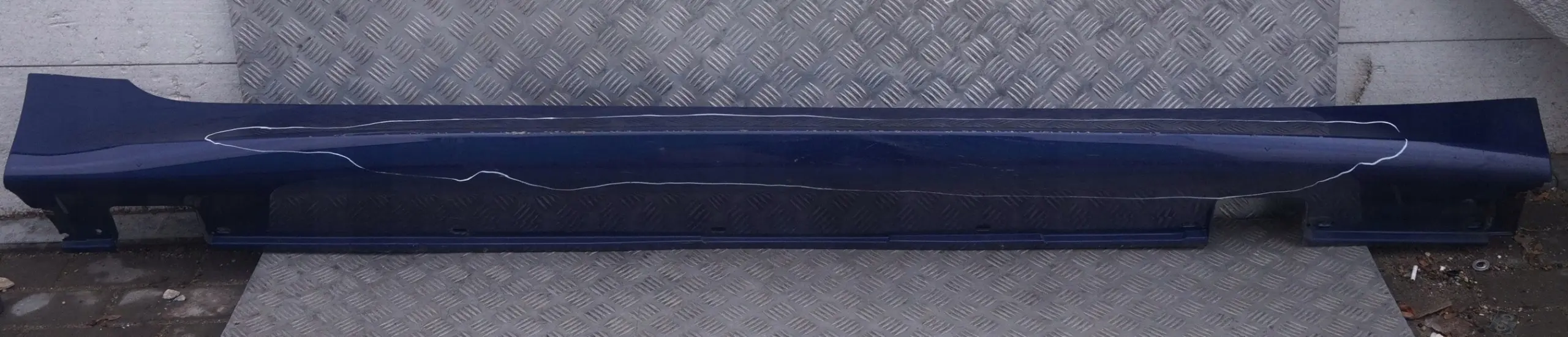 BMW 5 Series E60 E61 M5 M-Sport Door Sill Cover Skirt Right O/S Interlagos Blue